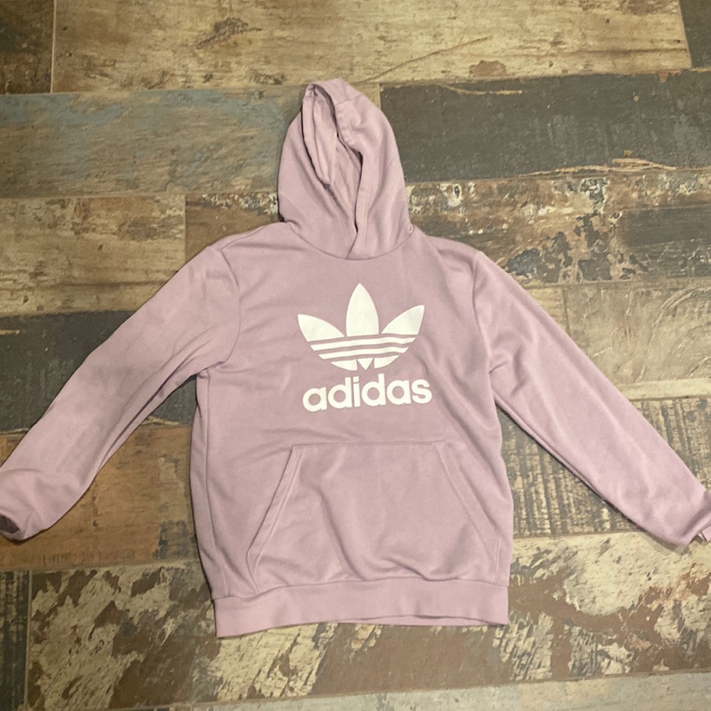 Girls Lavender Adidas Orginials hoodie in perfect condition.